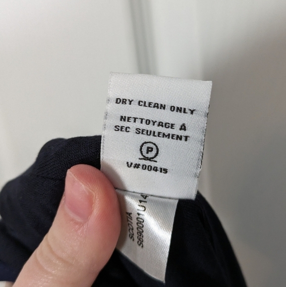 New DVF Diane Von Furstenberg Scotia Navy Blue Eyelash Lace Pencil Skirt Size 10 - Picture 8 of 10